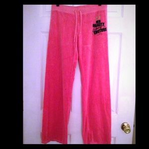 Pink Juicy Couture Velour Pants